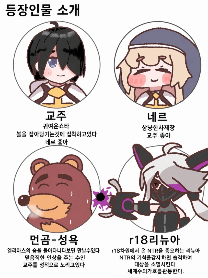 트릭컬) Ntr 에로 망가버전 트릭컬 등장인물 소개_1.webp