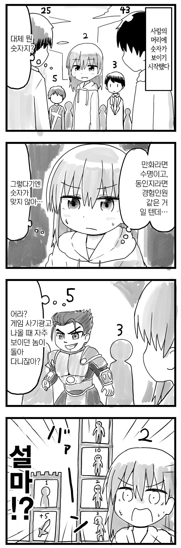 머리 위에 아찔한 숫자가 보이는 만화 ㄷㄷㄷ_1.jpg