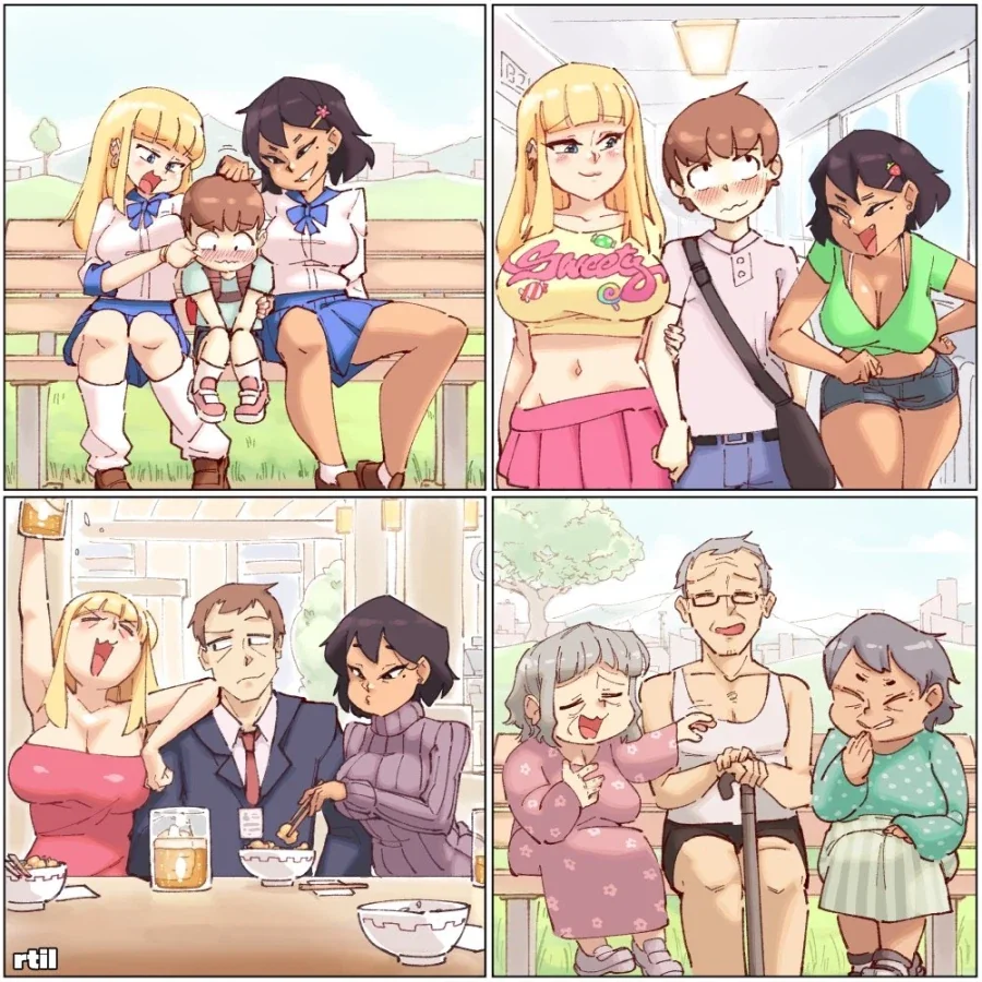 어릴때부터 연하를 놀린 누나들.manwha_1.webp