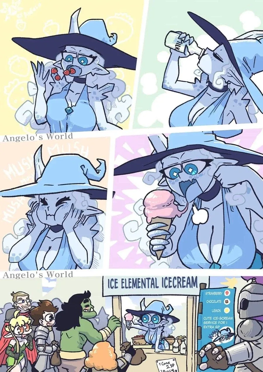 원소의 정령들이 식당 운영하는 만화.comic_2.webp