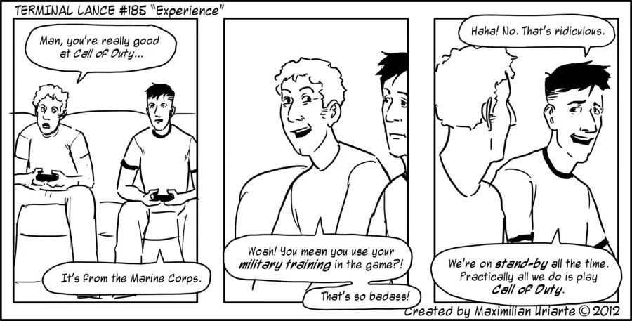 어느 미해병대원이 FPS 게임을 잘하는 이유.comic_1.webp
