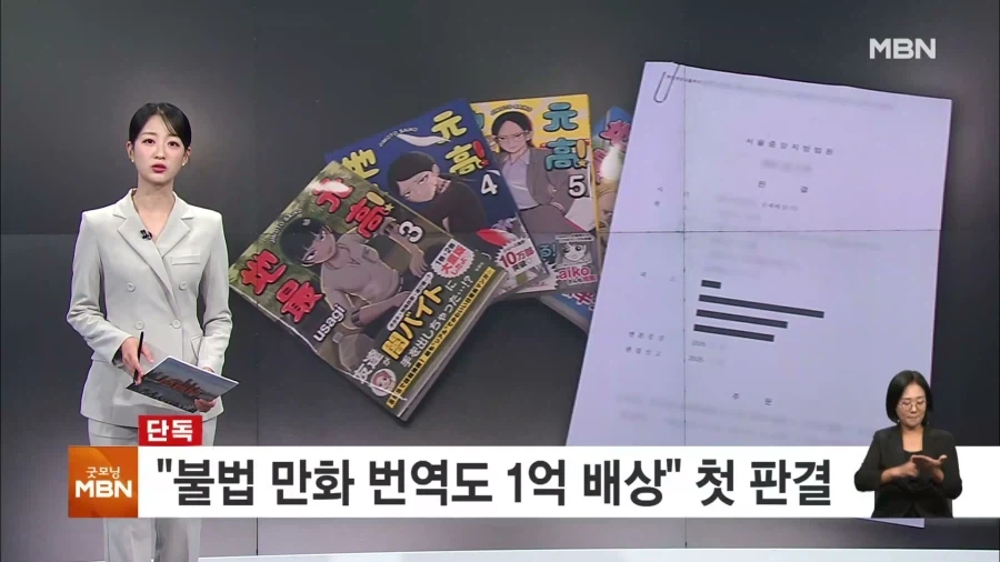 "불법 만화 번역도 1억 배상"…첫 사례 대표 이미지