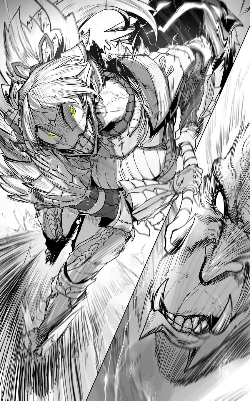 라쟌한테 습격받은 여성헌터manga_5.webp
