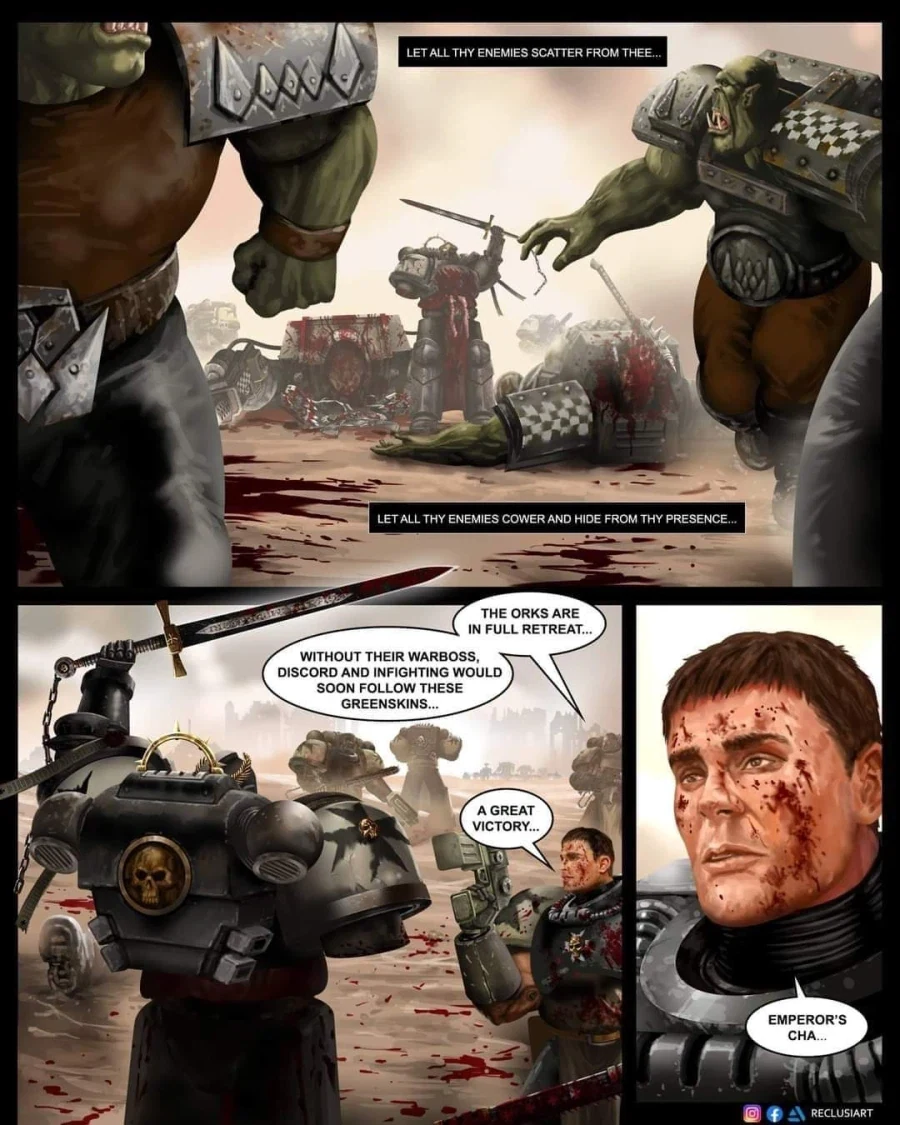 워해머 오크와 동귀어진 하는 스페이스 마린 만화.comic_15.webp