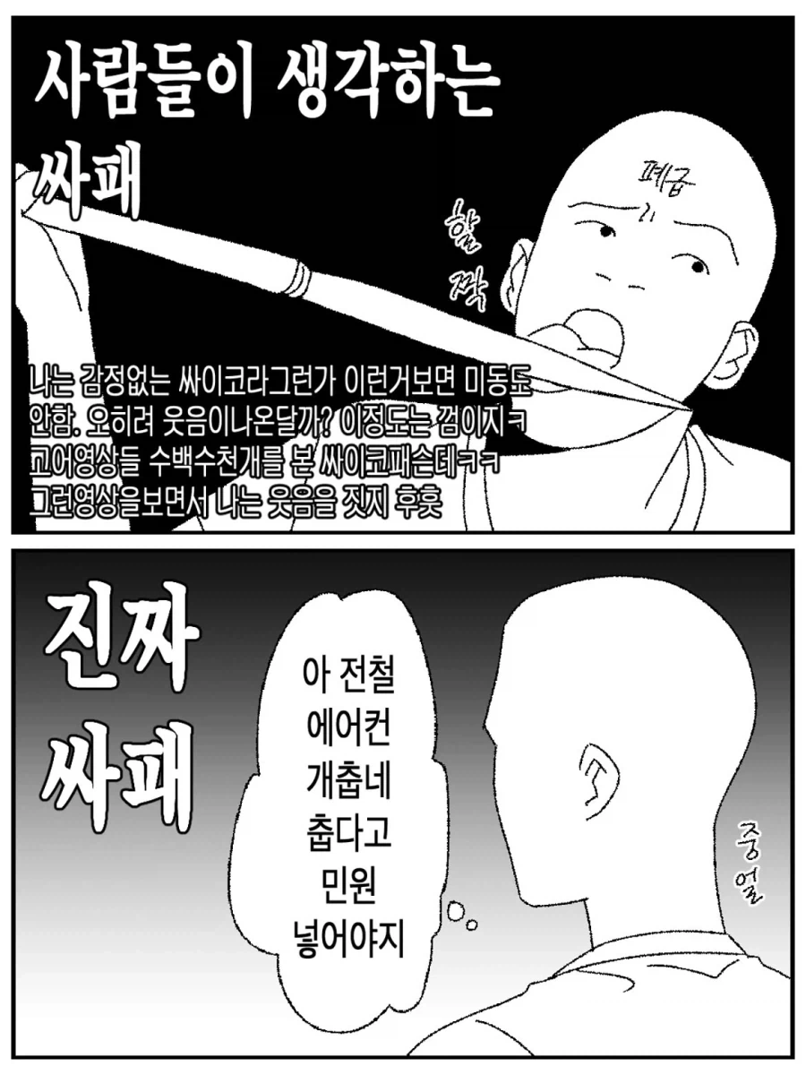 사람들이 생각하는 싸패 vs 진짜 싸패.manwha_1.webp