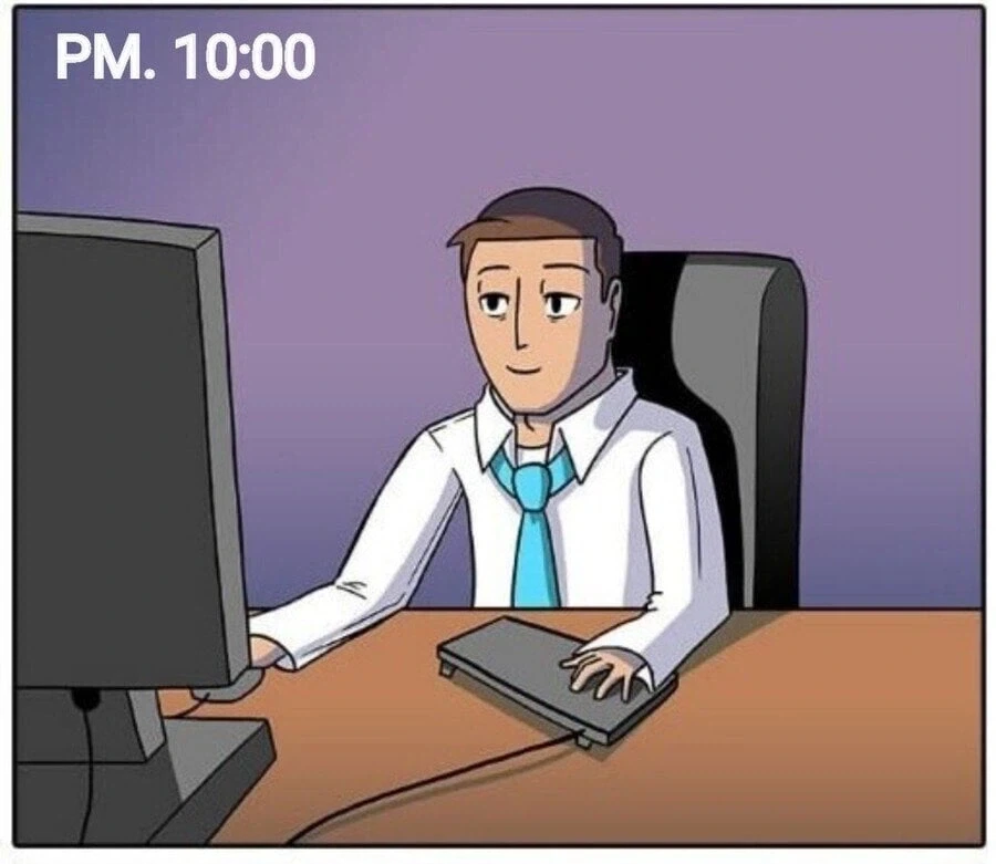신작 게임 하는 직장인 특징 .manwha_1.webp