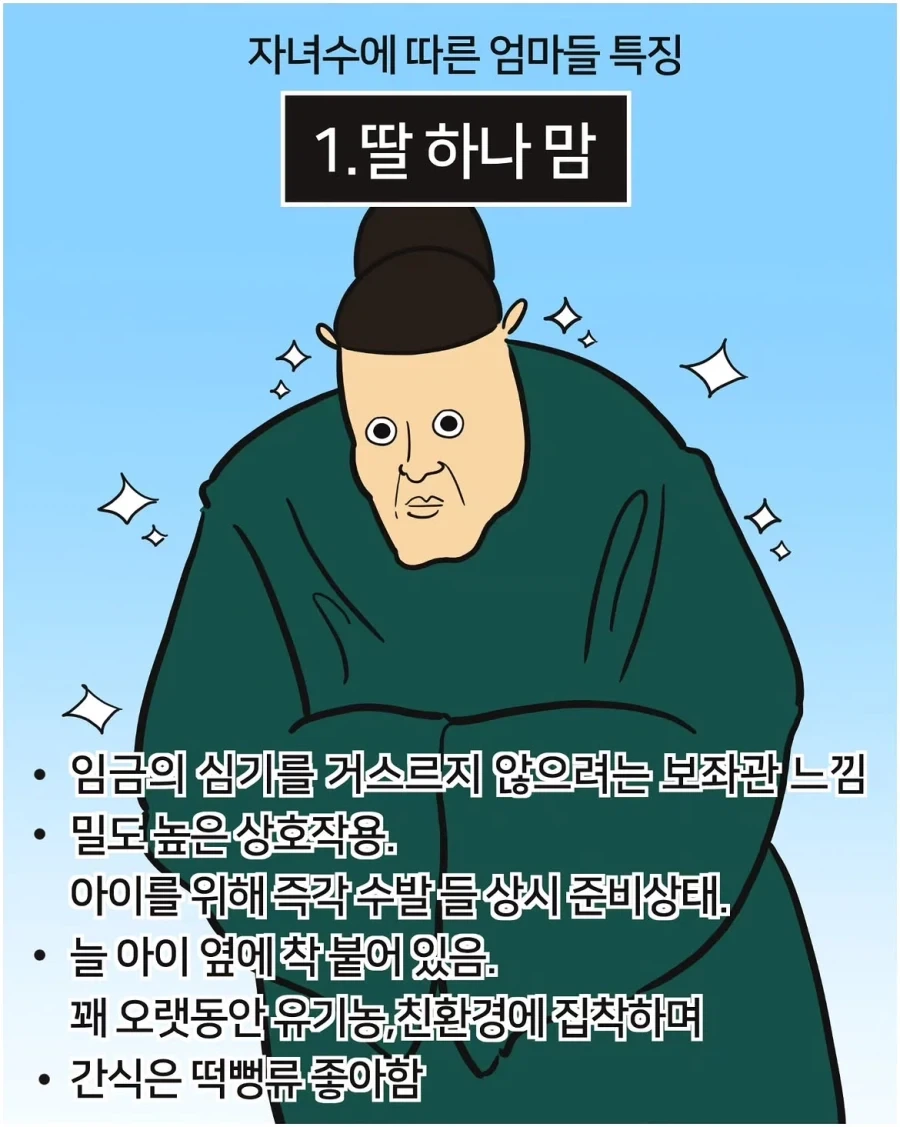 자녀 수에 따른 엄마들 특징.manwha_1.webp