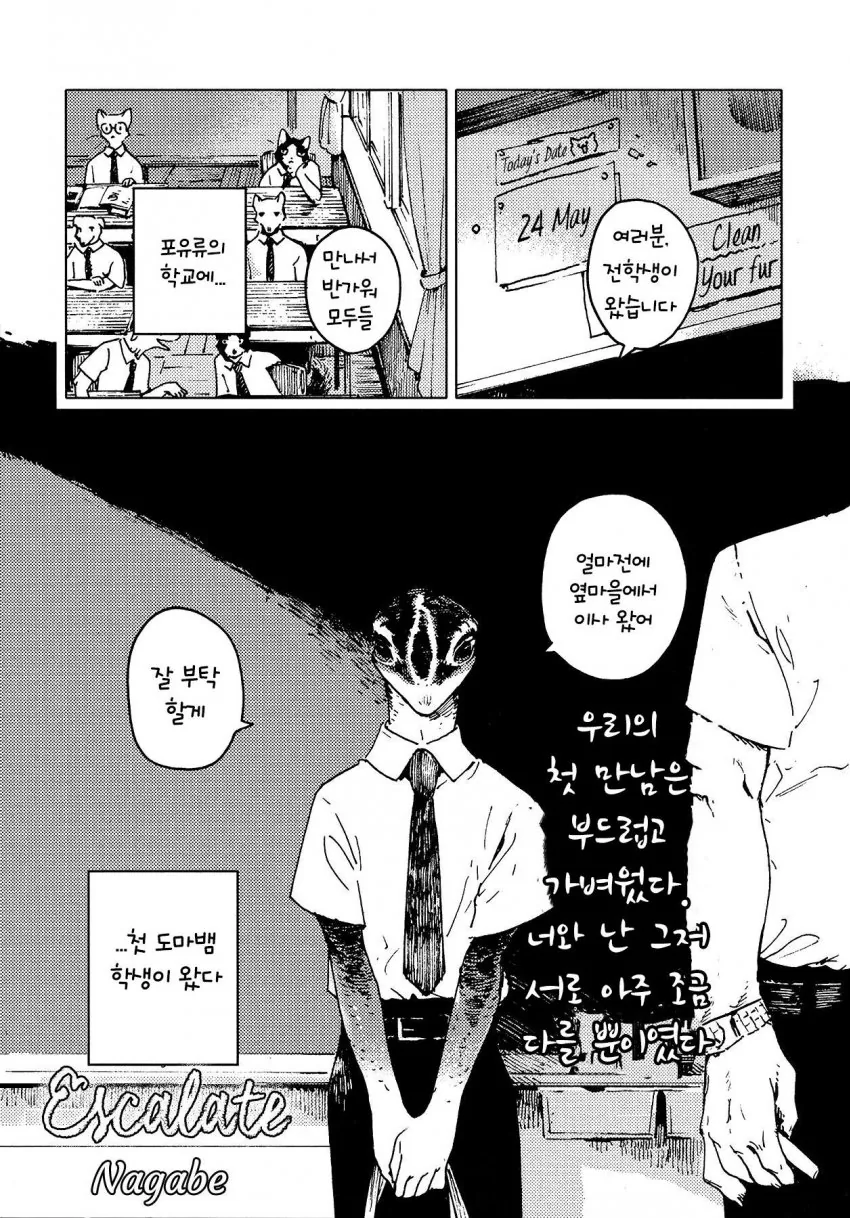 고양이 섬에 대형견이 전학오는 퍼리 만화.manga 이미지 20