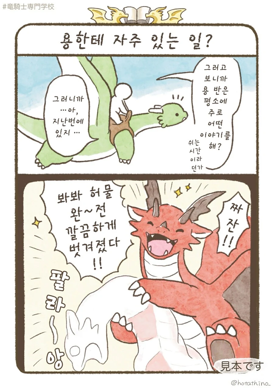 번역)용기사 전문학교, 용한테 자주 있는 일.manhwa_1.png