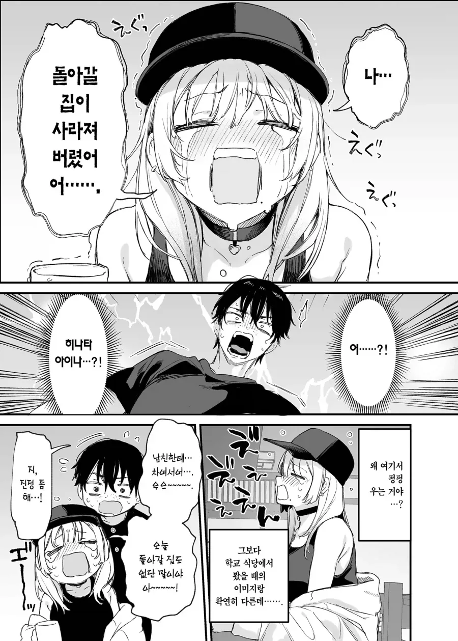 오타쿠에게 하룻밤 재워달라는 갸루 만화_6.webp