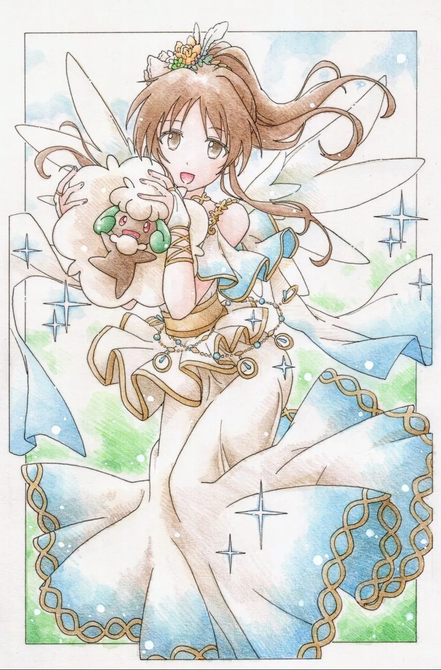 __takamori_aiko_and_whimsicott_idolmaster_and_2_more_drawn_by_inori_pokemoart__09dc216a3bdf851678b1ff3d22436d97.jpg