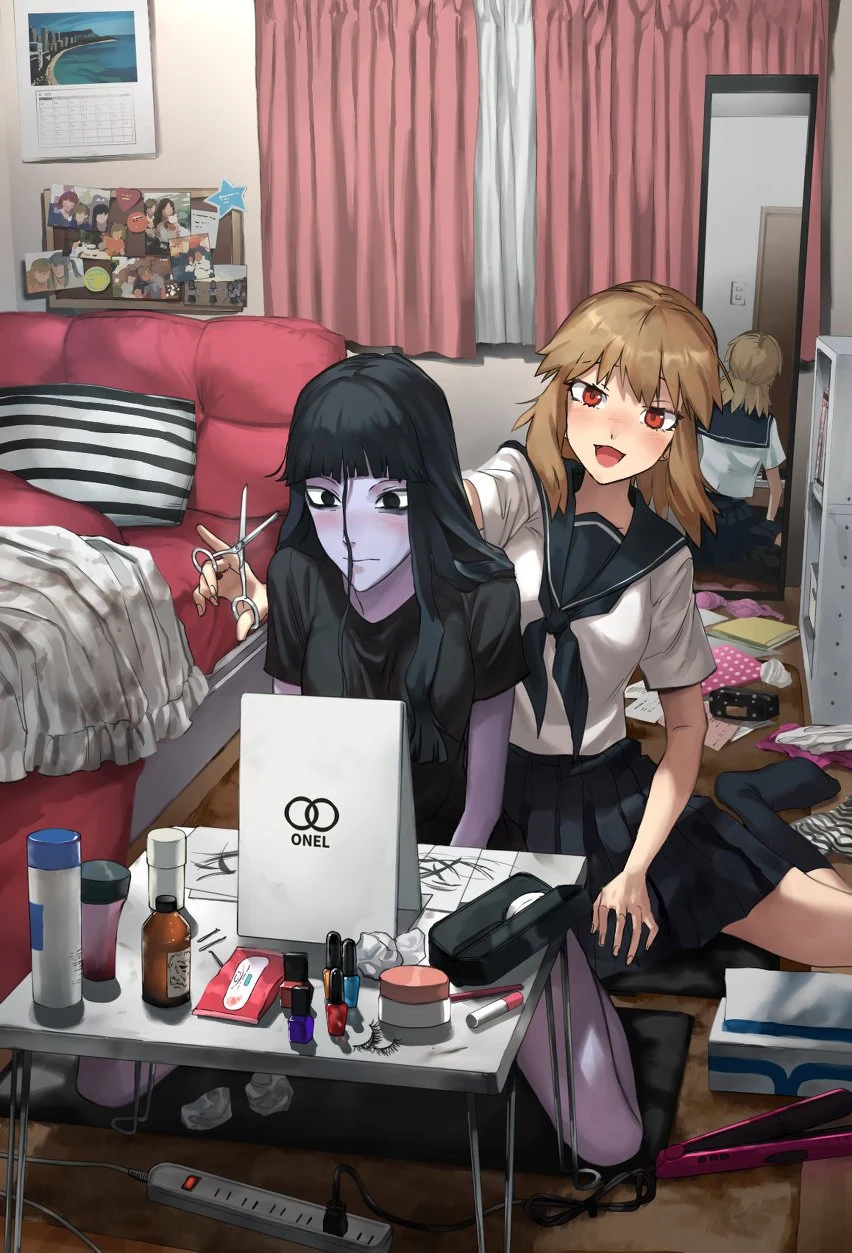 여자아이가 저주받은 비디오 보는 manga - 이미지 6