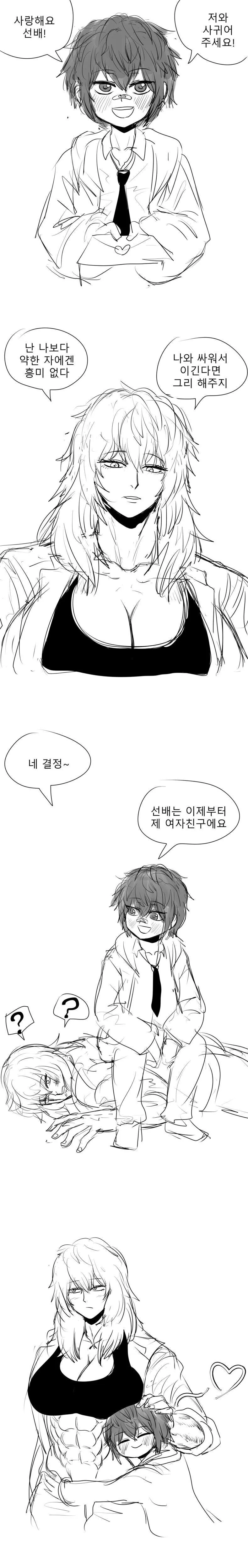 센 누나에게 고백 한 ㅅㅌ 만화.manhwa