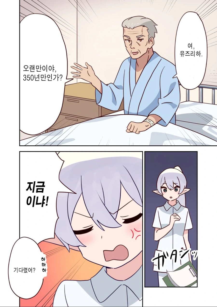 시스템 : 누가 자꾸 리셋 안하고 환생시키는거냐? 엘프 간호사 만화 - 이미지 2