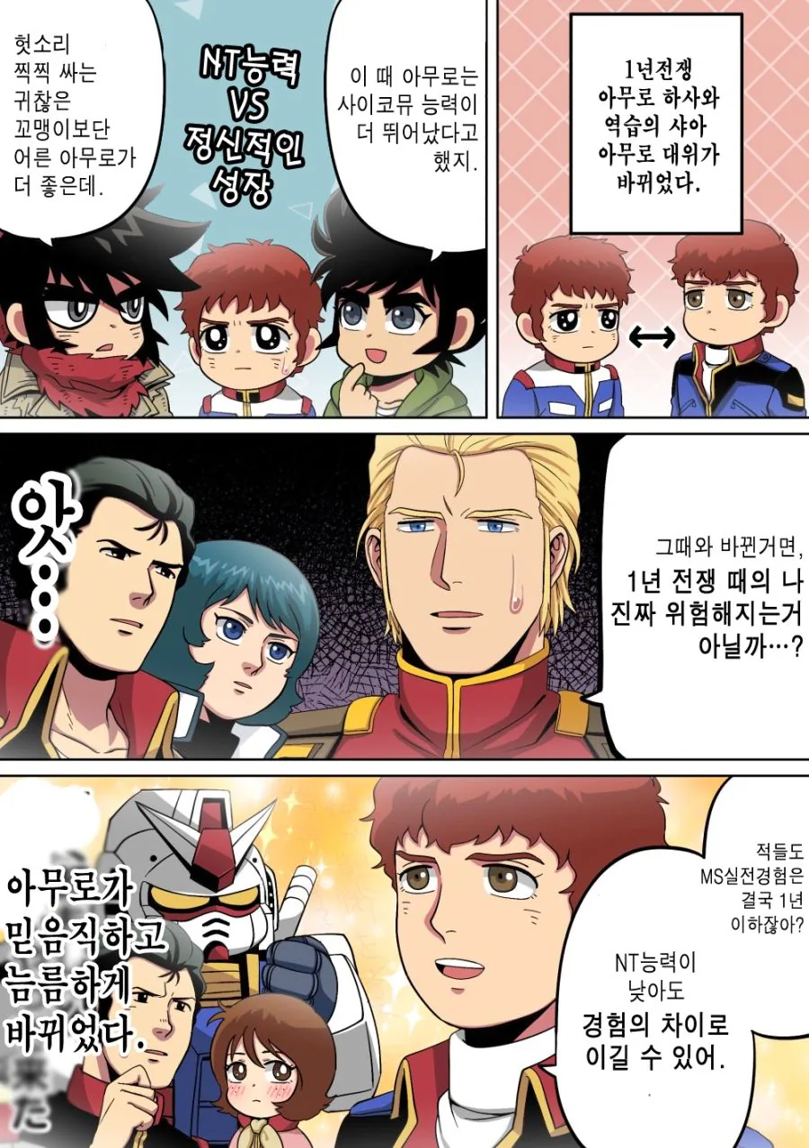 (슈로대) 역샤와 1년전쟁 아무로가 바뀐.manhwa - 이미지 2