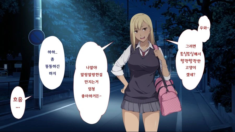 늦은 밤 길거리에서 갸루와 만나는 만화.manga - 이미지 7