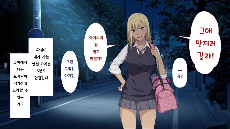 늦은 밤 길거리에서 갸루와 만나는 만화.manga - 이미지 8