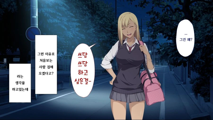 늦은 밤 길거리에서 갸루와 만나는 만화.manga - 이미지 9