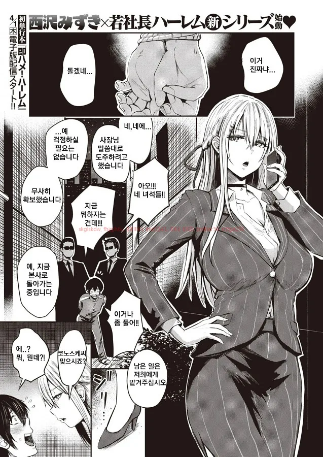 회사의 사장이 되는 만화