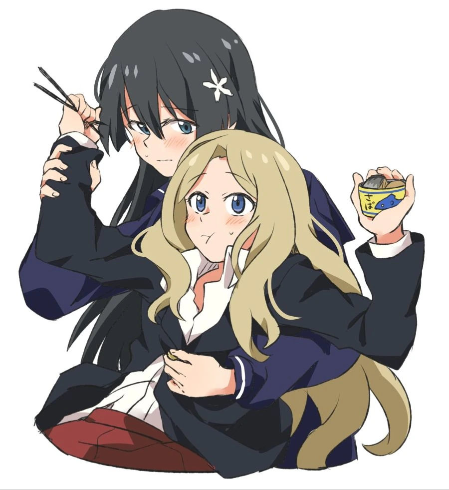 (어과초)금발 여고생과 흑발 여중생 백합.manga - 이미지 7