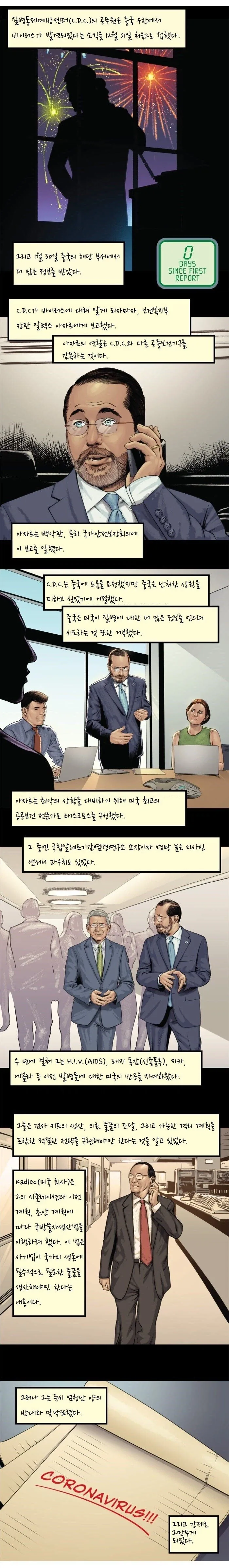 코로나 펜데믹에 대비하는 미국,한국 .manwha - 이미지 4