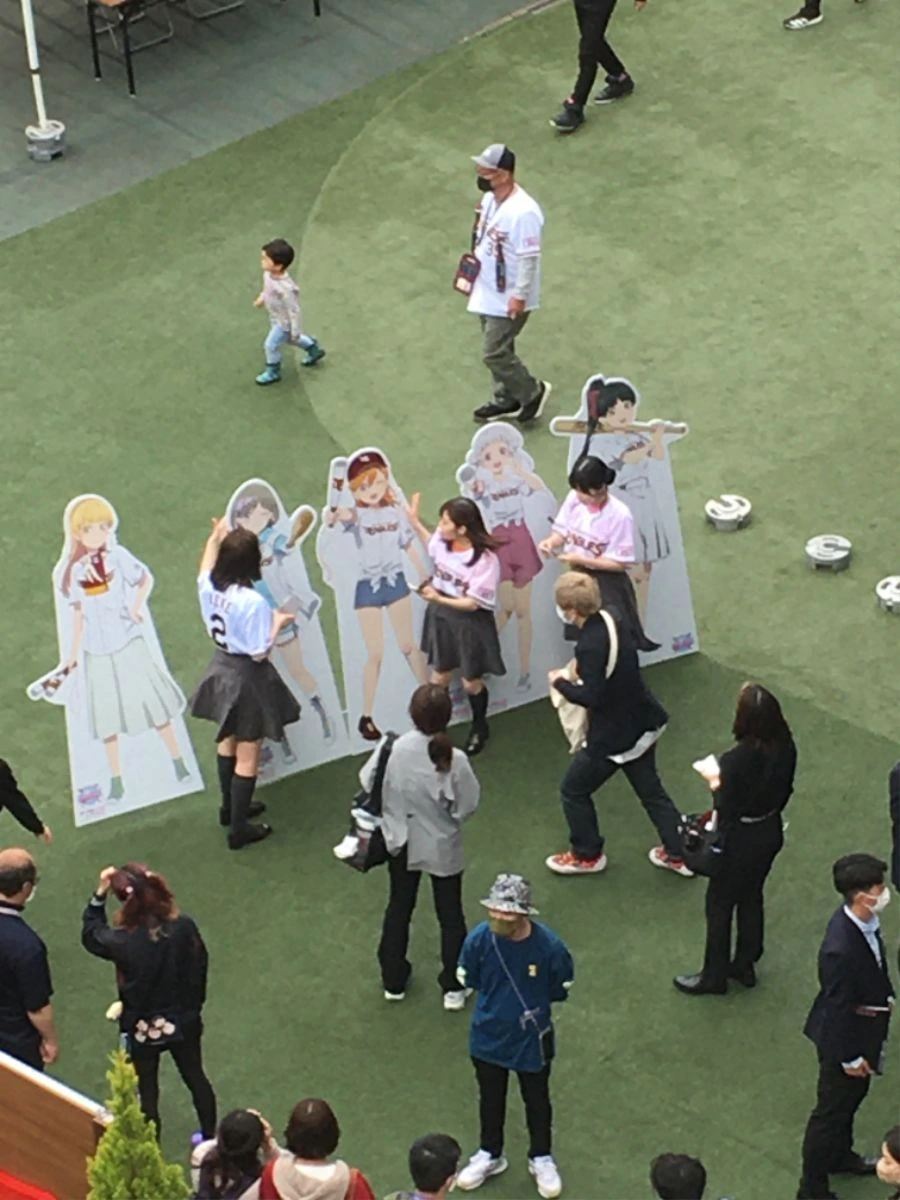 러브라이브)야구장 판넬 촬영.manga