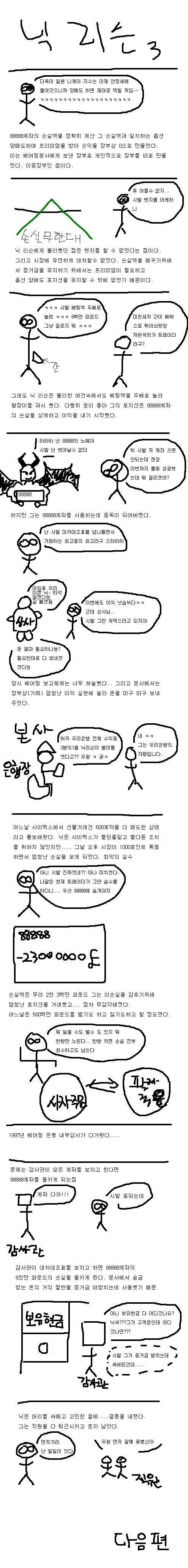 일본 지진 때문에 200년 전통의 영국 은행이 파산하는 만화 - 이미지 3