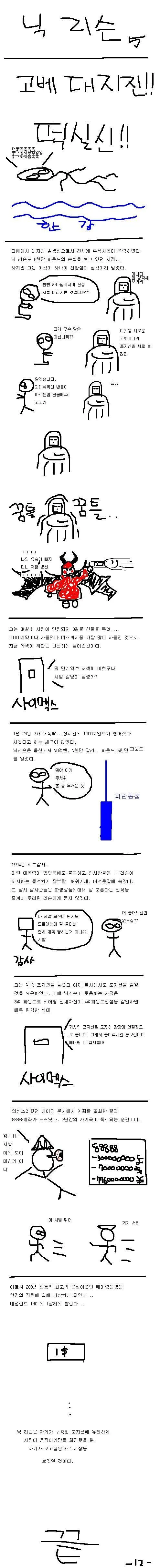 일본 지진 때문에 200년 전통의 영국 은행이 파산하는 만화 - 이미지 5