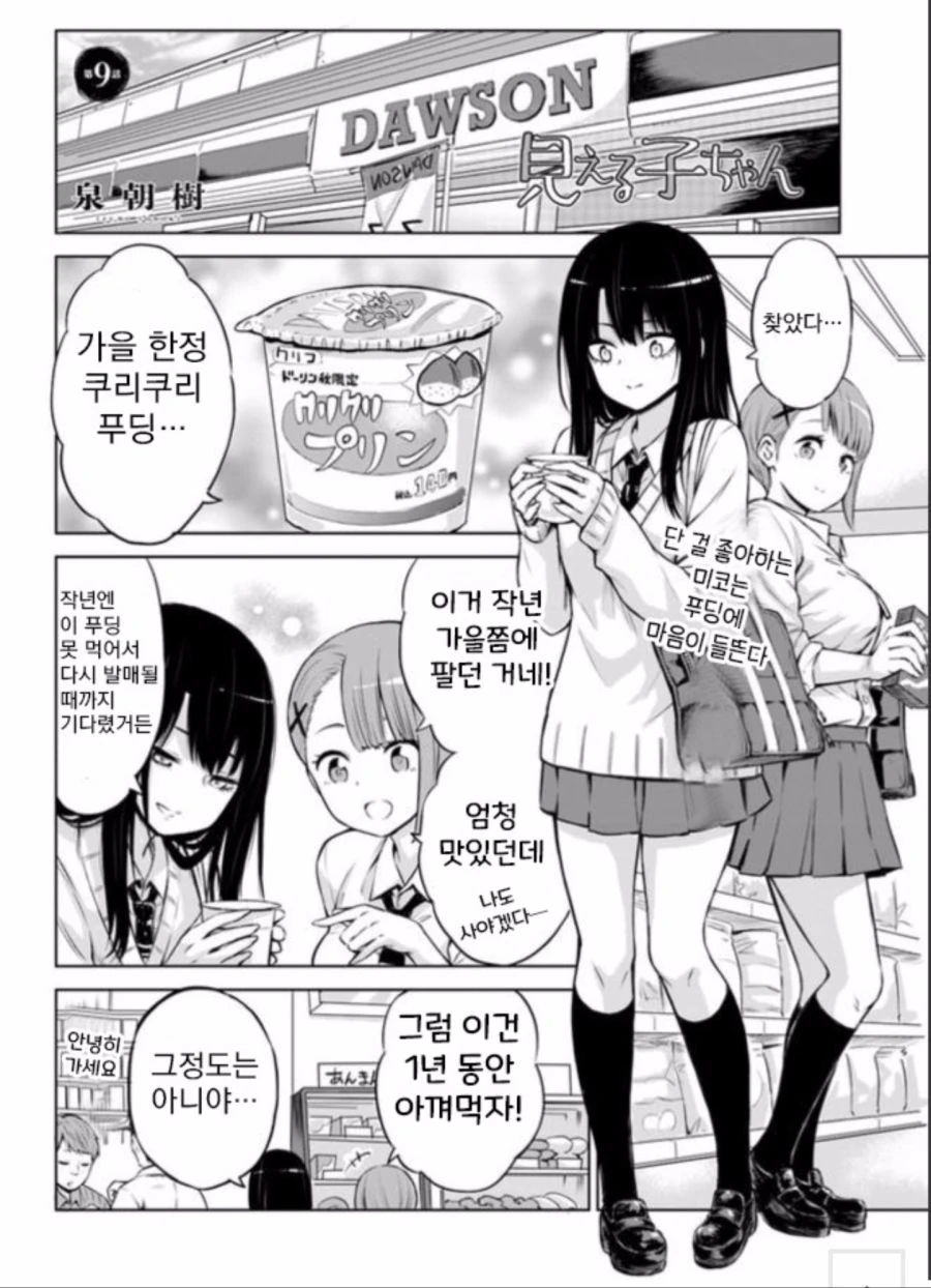 보이는 여고생쨩 만화