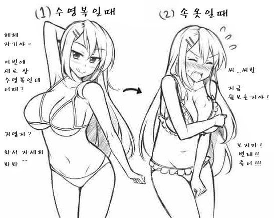 수영복과 ㅅㅇ의 차이