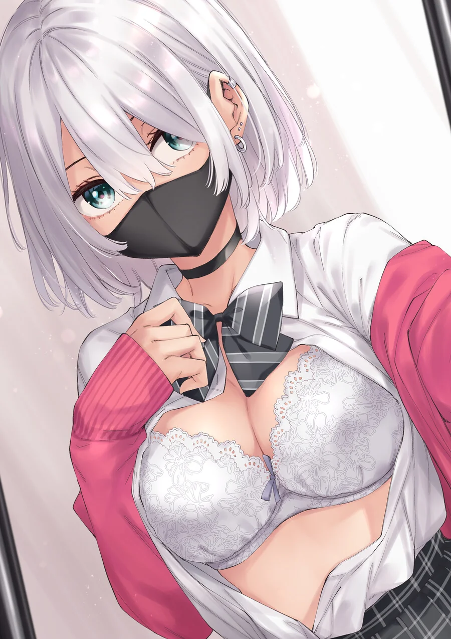 ㅎㅂ) 셀카 찍는 은발녀.manga