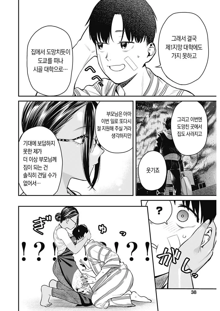 ㄲㅊ딱딱) 안경 태닝 친구이모 집에서 하숙하는 만화.manhwa - 이미지 34