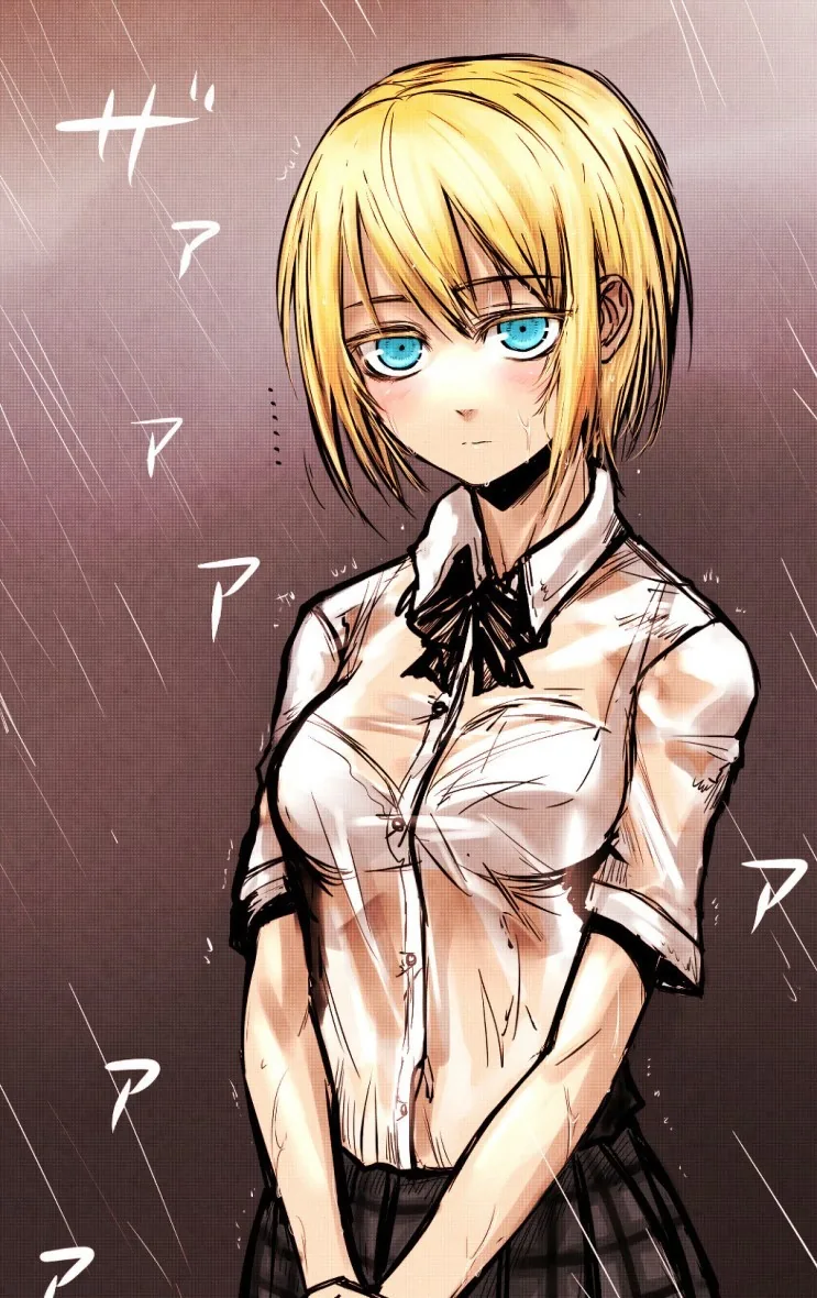 ㅎㅂ) 비에 젖은 금발 여고생 만화.manga - 이미지 8