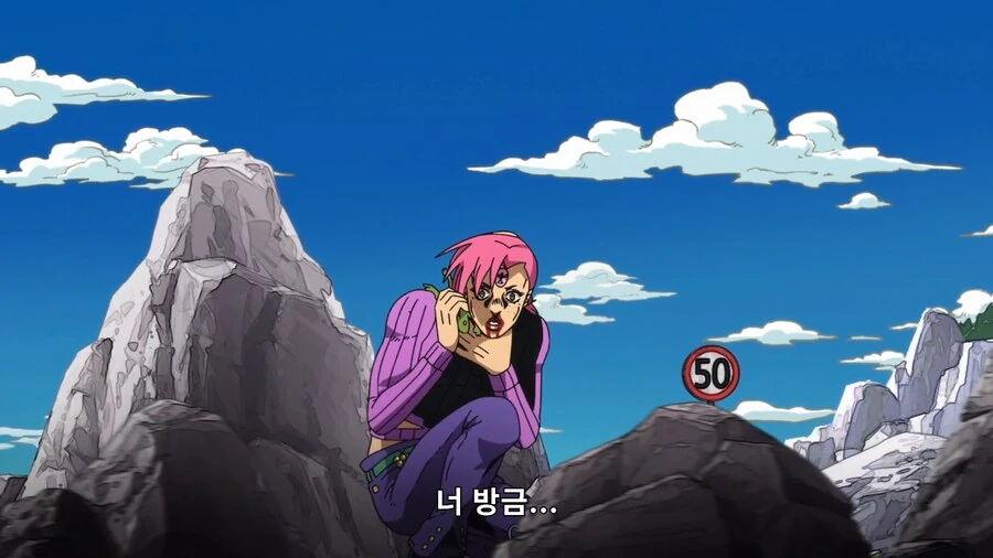 죠죠) 보스: ㅅㅂ 이ㅅㄲ 어디서 뭘하고있는거야