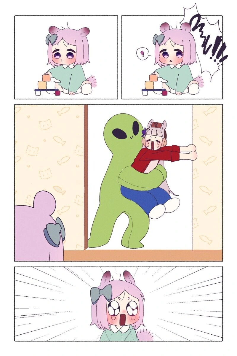 말딸)외계인에게 납치당하는 고로시