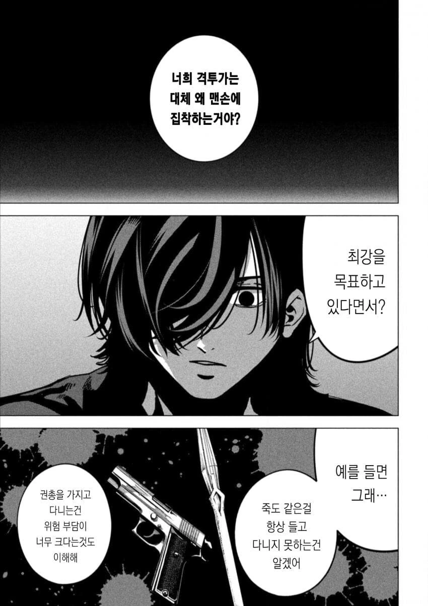 격투가들의 단점manga