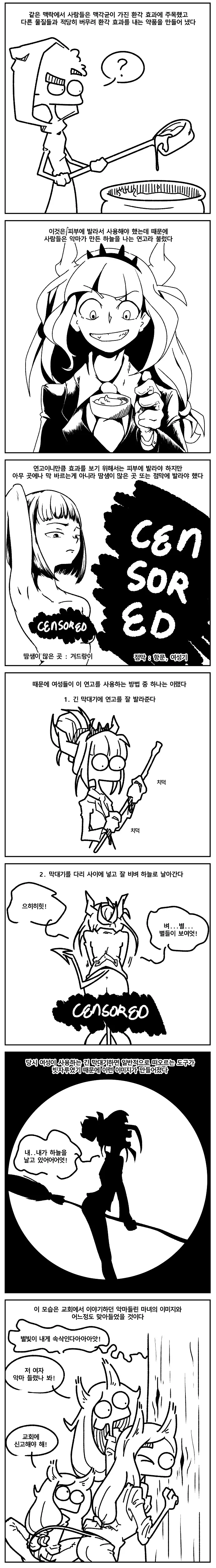 마녀들은 왜 빗자루를 타고 다닐까.manhwa - 이미지 2