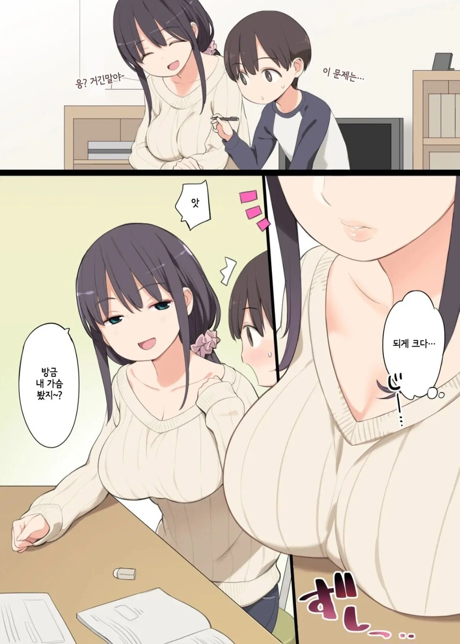 누나의 친구들이 놀러와서 자고가는 만화.manga - 이미지 3