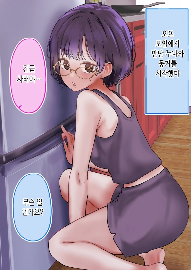 오프모임에서 만난 누님과 동거 후 첫 휴일 만화 - 이미지 3