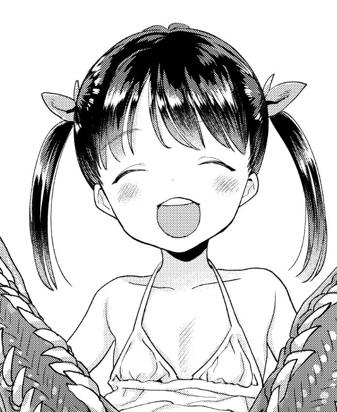 여자애가 치마를 들출뿐인 그림.manga