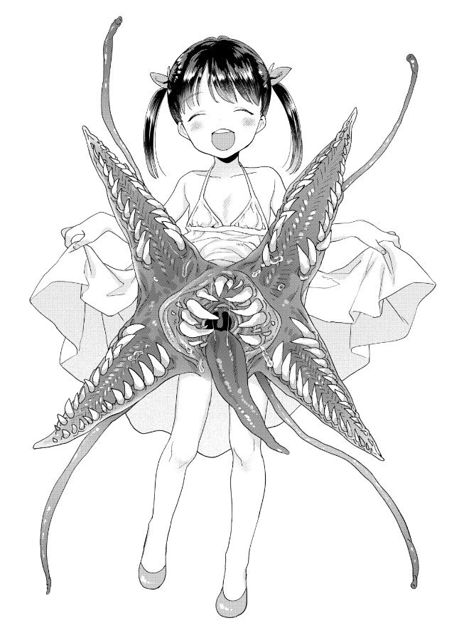 여자애가 치마를 들출뿐인 그림.manga - 이미지 2