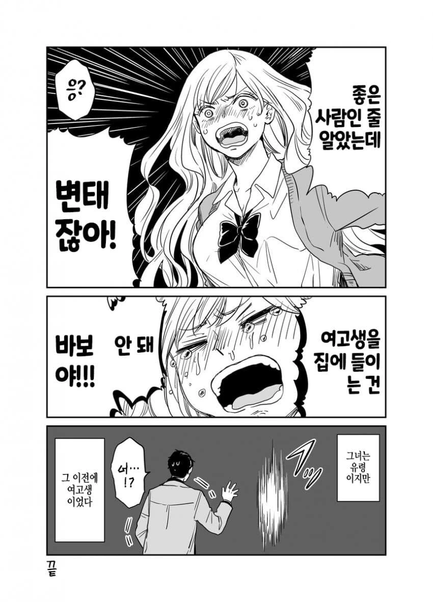 집으로 여고생을 초대하는 아저씨 만화.namga - 이미지 4