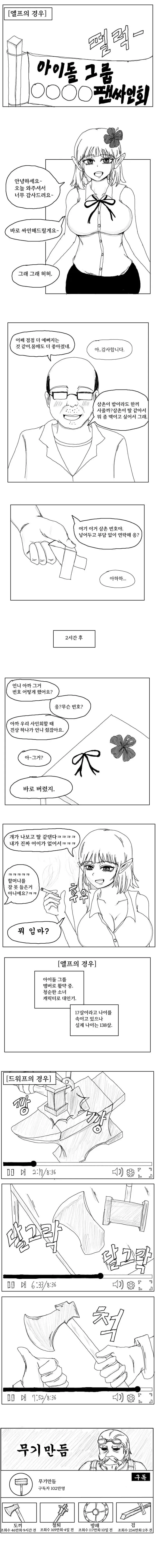 한국에서 일하게 된 이세계인들...manhwa