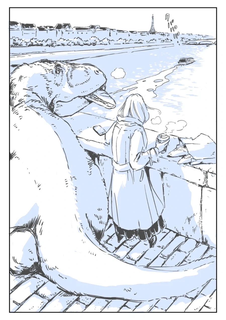 공룡과 파리 여행.manhwa - 이미지 2