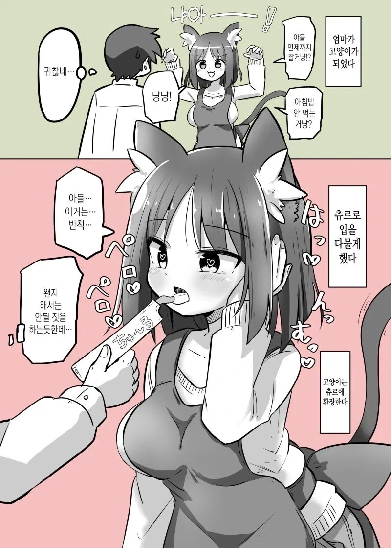 고양이가 되어버린 엄마.manhwa - 이미지 2