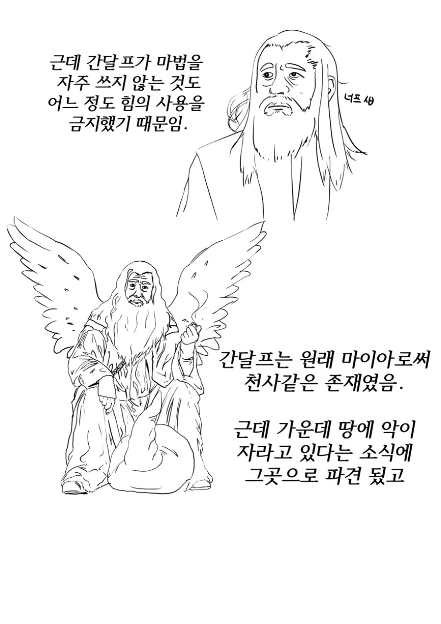 간달프 마법 안쓰는 만화.manwha - 이미지 5