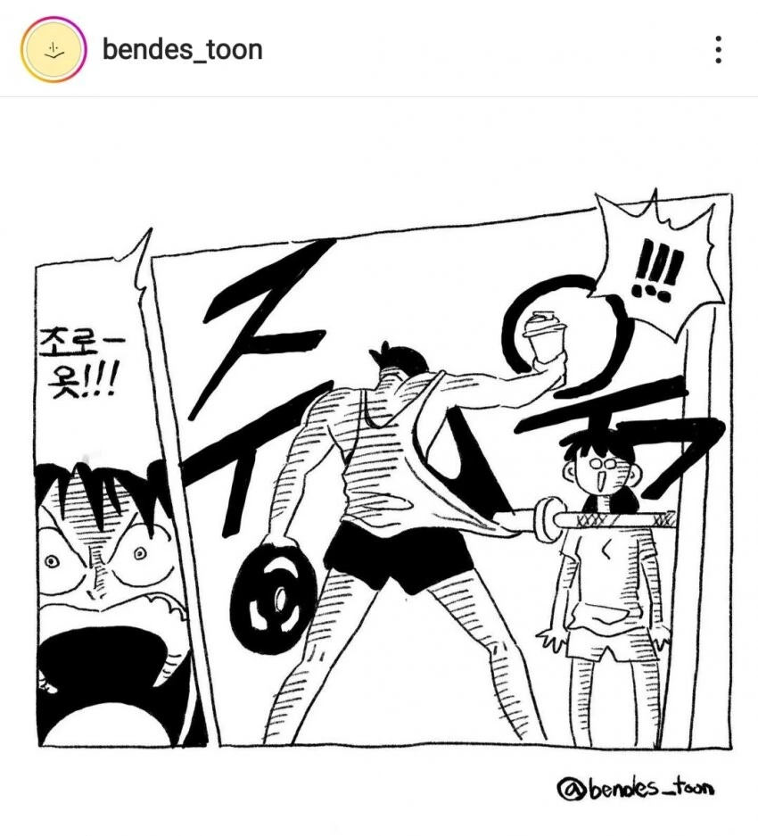 헤비 헬스인들의 원피스 밈 만화.manwha - 이미지 2