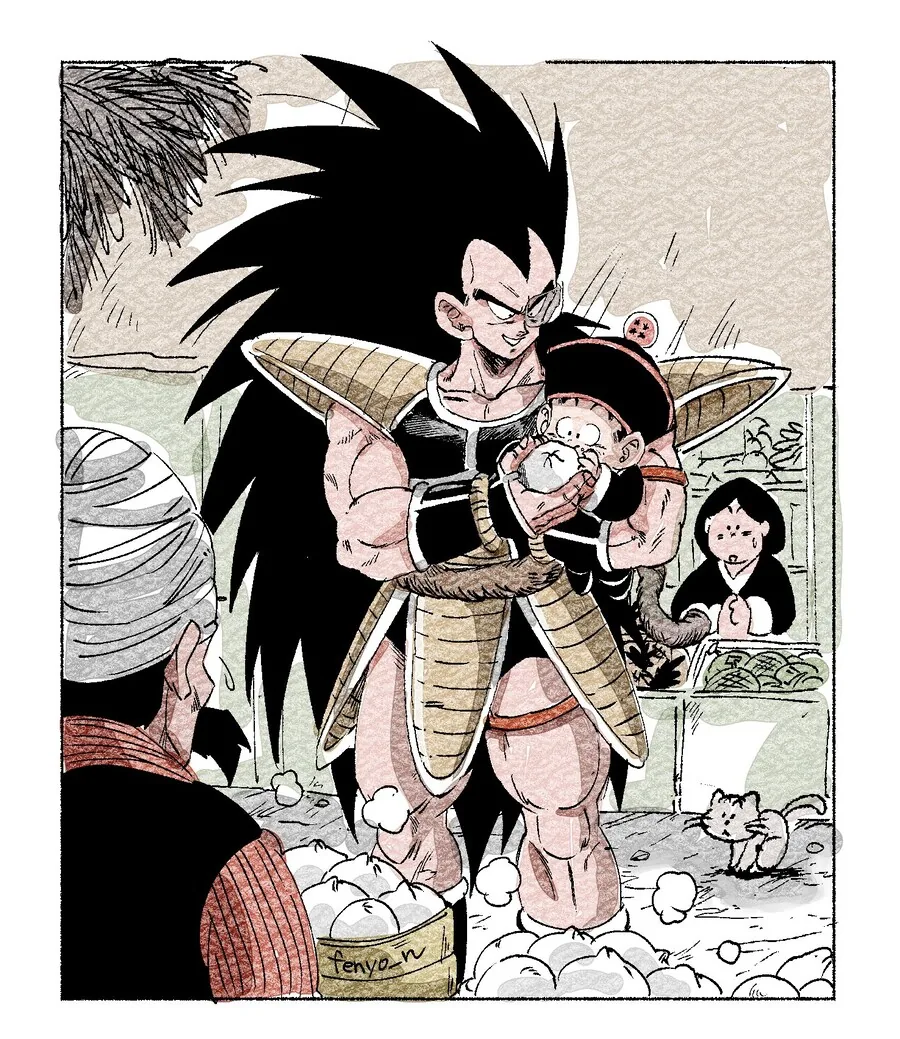 드래곤볼) Z전사에 합류한 라데츠.manga