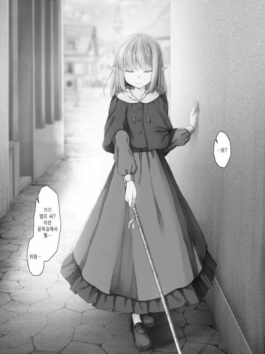메챠쿠챠 강제로 당하는 장님 엘프.manga