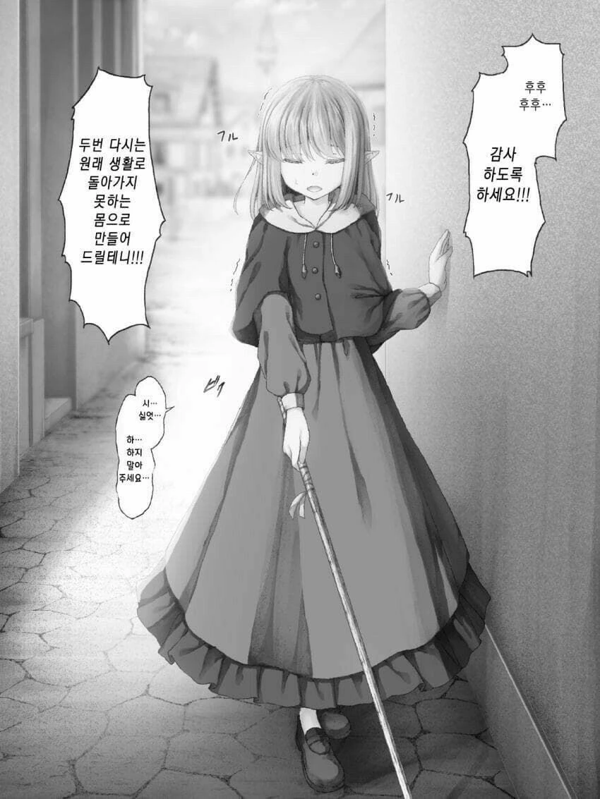 메챠쿠챠 강제로 당하는 장님 엘프.manga - 이미지 3